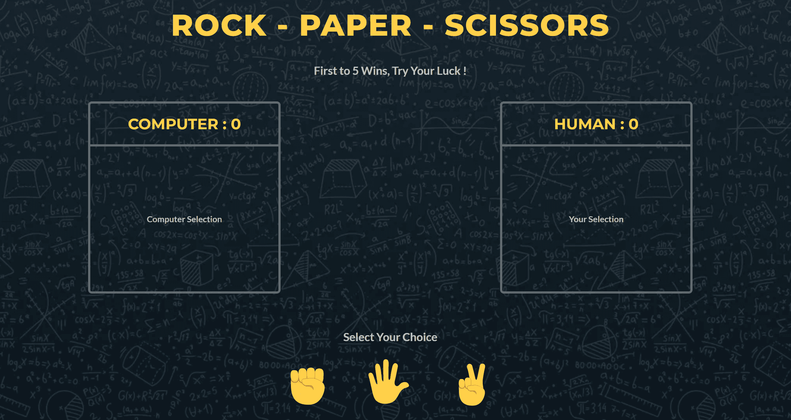 Rock Paper Scissors game screenshot